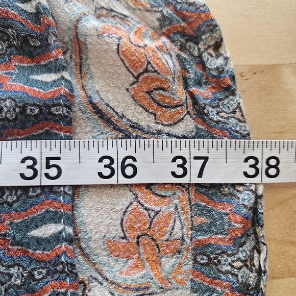 Macchia Di Ruggine Alabaster Dobby Jacquard Viscose Kimono OSFM Boho Indie - Picture 12 of 14